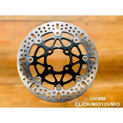 ROTOR DISC 260mm with FREE BRACKET STOCK CALIPER FOR MOTORCYCLE CLICK125 150 / MIO125 / MIO SPORTY