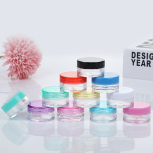 AQILA - Tempat Cream Mini / Wadah Cream Pot Jar Cream Bulat & Petak / Pot Jar Cream / Pot Tempat Cream Kosmetik ACC
