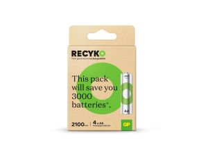 GP ReCyko NiMH 4x AA 2100mAh Rechargeable Battery