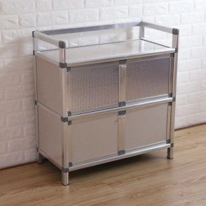 【Local Delivery】COD 1/2/3 layers Kitchen Cabinet Double Layer dish rack Kitchen Cupboard Organizer Shelf Seasoning Floor Alminimum Bowls Plate Tableware Organizer