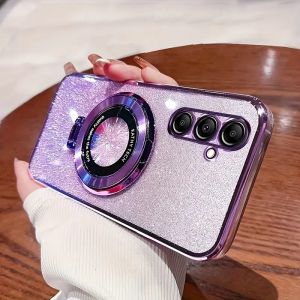 Soft Case Samsung A16 4G 5G Glitter Ring Magnetic Wireles Holder Premium