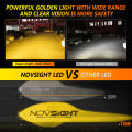 NOVSIGHT Car LED Headlight Bulb H11 3000K Yellow Running Light 10000LM/Pair 72W/Pair Headlight Bulbs. 