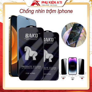 Kính cường lực iPhone chống nhìn trộm Baiko dành cho iPhone 14Pro max 13pro max 15Promax 15Plus 12 Pro max 11 Pro max Xsmax 7Plus XR 14 Plus Baiko
