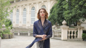 ผ้าคลุมไหล่ห่อผ้าพันคอลายดอกไม้ลูกไม้สำหรับชาวมุสลิมชุดออกงานกลางคืนอุปกรณ์เสริมชุดคลุมไหล่สำหรับผู้หญิง