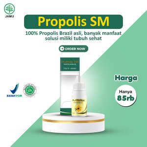 Propolis Sm Brazil Original 100% Asli (Produk Bergaransi Resmi) Propolis Herbal Obat Multikhasiat Terlaris Di Jakarta Terdaftar BPOM & Halal MUI
