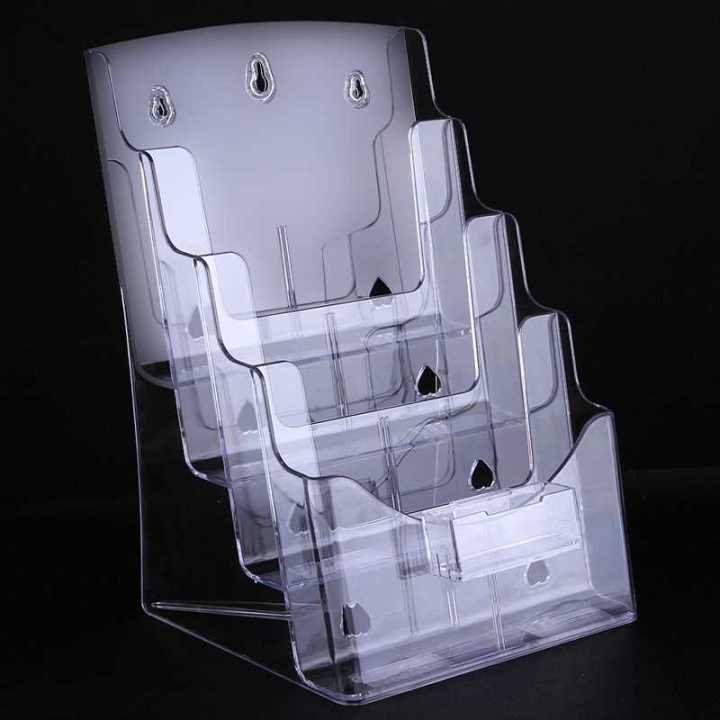 A4 acrylic three-layer information rack box brochure display rack ...