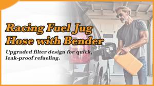 Racing Fuel Jug Hose for Vp Racing Fuel Jug 3/5.5 Gallon Gas Can Vp Fuel Jug Gas Can Spout Replacement with Hose Bender (1 Set 1 inch 26 mm)
