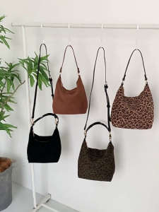 Túi đeo chéo báo cho phụ nữ kiểu Hàn Quốc Túi Đeo Vai mùa thu mùa đông túi đựng tài liệu thời trang Túi Công Sở Túi mua sắm