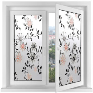 45/60/90x200cm Shutter Frosted Window Film Electrostatic Frosted Office Glass Film Translucent Stripe Sliding Door Partition Anti-collision Waist Window Sticker 玻璃貼紙