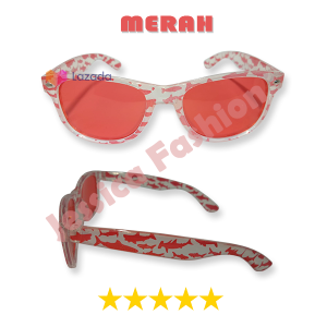 Kacamata Anak Lensa Warna Warni Anti Silau Debu Full Rim Warna Bening Jelly Motif Lucu Shark Animal  Mini Cocok Untuk Cewek Cowok - REALPICT