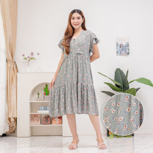 SEAN Kimono Dress Ruffle Rayon By Ademin.Co | Daster Rempel