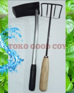 Pacul Taman gagang besi + Garukan rumput Paket 2in1