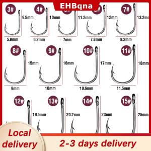 [COD]  HOT SALE Ship within 24 hours 1 Box High Carbon Steel Circle Fishing Hooks Freshwater Fishhook Hole Strong Carp Fish Tackle High Quality