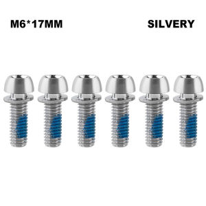 6PCS M6x17mm Bicycle Disc Brake Caliper Bolts MTB Bike Crank Arm Stem Fixing Screws Bike Accessories
