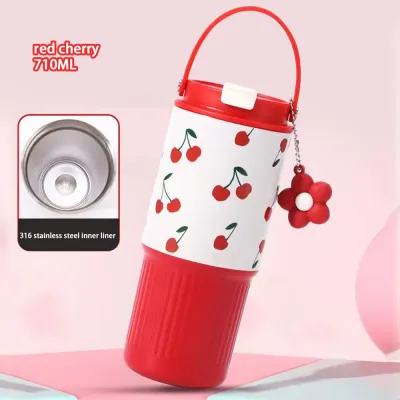 【BUY 1 Take 1】Tumbler 900ML 30Oz Thermos Cup Stainless Steel Straw Cup Outdoor Sports Cup Coffee Mug Hot And Cold Water Bottle Babalux