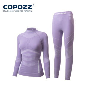 Womens and Mens 3A Antibacterial Ski Thermal Underwear Fitness Exercise Gym Snowboarding Pressure Support Warmth
