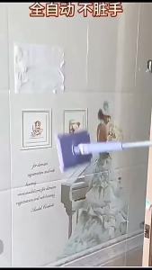 Flat mop lazy person no need to wash small mop mop head dry and wet household cleaning static