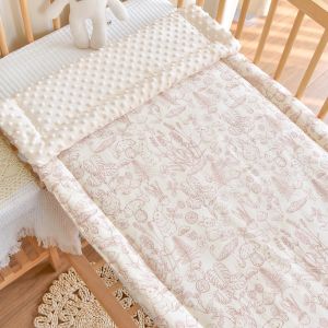 ที่นอนผ้าฝ้ายหนาพิมพ์ลายการ์ตูนนุ่มแผ่นรองนอนเบาะสำหรับเด็กแผ่นรองนอนอนุบาล