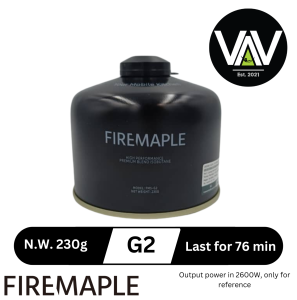 FIREMAPLE Black Premium Butane & ISO Butane Gas 110g - 450g (Nozzle Type & Screw Type)