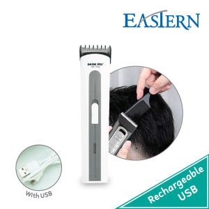 EASTERN USB Rechargeable Taper Hair Trimmer Clipper W/Charger Cord Adapter Mesin Cukur NK-1052JB-958
