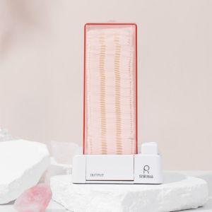 SUTONGXUE Sáng tạo Máy phân phối bông gòn Loại báo chí Chống bụi Máy phân phối bông tự động Đơn giản Treo tường Hộp đựng bông trang điểm Dụng cụ gia đình