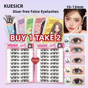 【Delivery 2-3 days】KUESICR 【BUY 1 TAKE 2】120-200 Clusters Glue-Free False Eyelashes Lash Storage Book 10-13mm DIY Segmented Large Capacity Long-lasting Curling Lazy Single Cluster Reusable Fake Eyelashes Eye Makeup