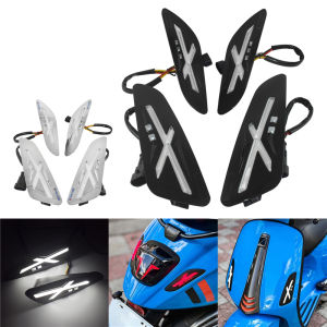 For Vespa Sprint Primavera 50 125 150 2013-2025 4pcs Front Rear Turn Signals Blinker Daytime Running LED Light