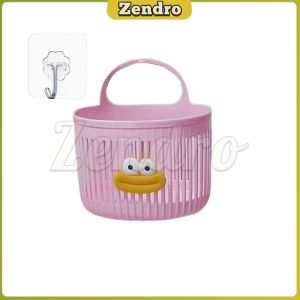 ZEO Plastic Hanging Bathroom Storage Basket Kitchen Bathroom Organizer