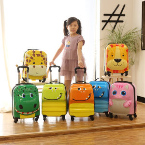 New Childrens Cartoon Trolley Case ABS Plastic Waterproof Pressure-resistant Wear-resistant Boarding Case Large Capacity 18-inch Kid Luggage