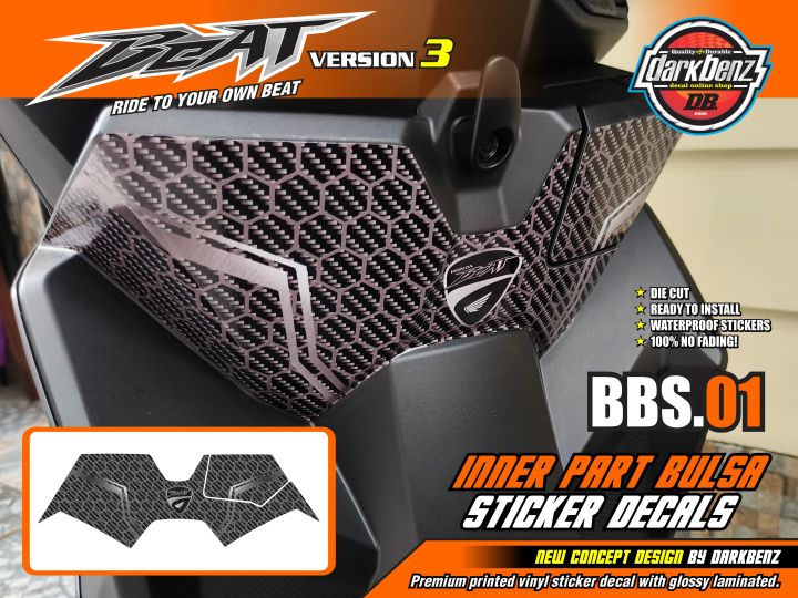 Click V3 Sticker Design Honda BeAT V3 Inner Pocket Concept Designs - UV Printed Sticker Decal ...