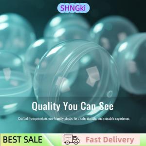 SHNGki 50PCS Clear Toy Ball Tiny Case for DIY Jewelry Storage Party Game Prizes Classroom Rewards