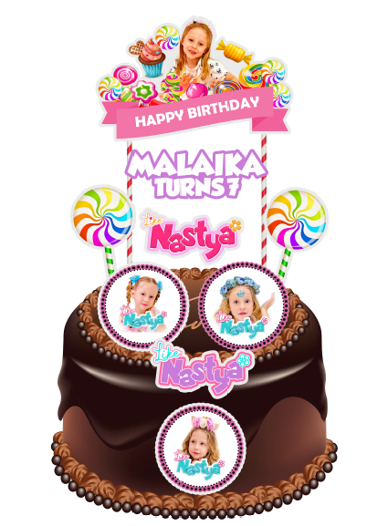 Like Nastya Cake Topper DIY | Lazada