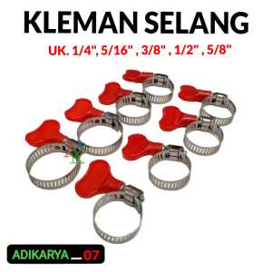 klem selang kompresor klem kuping kompresor klem selang 1/4" 5/16" 3/8" 1/2"sampai 5/8"