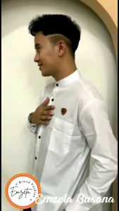 Emzeta Busana | Baju Kemeja Polos Putih Kerah Sanghai Kemko Kemeja Koko Muslim Pria Elegan Terbaru By Emzeta