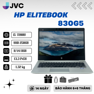 !!SALE HÈ!LapTop HP Elitebook 830 G5 Core i5 7200U Ram 8gb SSD 256 Màn Hình FullHD (133inch) Pin>4h