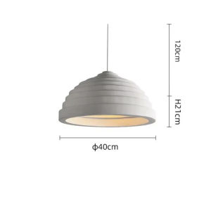 Terraced Wabi Sabi Style Restaurant Japanese Nordic Creative Dining Table Cream Style Homestay Shop Commercial Resin Chandelier