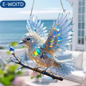 E-WOITD  New Acrylic chim trang trí nhà Mặt dây chuyền phòng khách ban công sân treo Mặt dây chuyền sinh nhật và quà tặng trang trí kỳ nghỉ