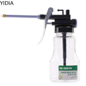 YIDIA โปร่งใสโปร่งใส การเติมเชื้อเพลิง จารบีจารบี เครื่องมือซ่อมรถยนต์ ปั๊มมือปั๊ม อุปกรณ์บรรจุน้ำมัน Oiler พร้อมสายฉีดน้ำมัน ขวดน้ำมันรถยนต์ น้ำมันกระป๋อง