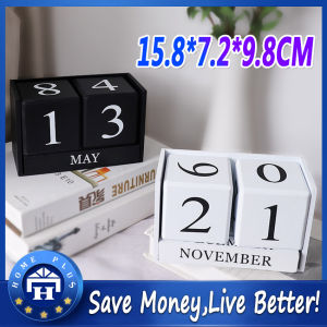 Local Delivery: Cute Vintage Desktop Wooden Letters & Calendar Cube Block Home Decoration Accessories