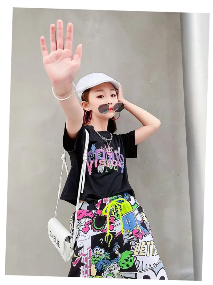Girls Outfits Teenage Kids Clothes Suit Light Summer Korean