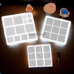 [COD] livestwef Hole Spacing 0.3 0.35 0.375 0.4 0.5 0.58 0.6 0.8 1.0mm Universal Green Oil Net UV Solder Mask BGA Reballing Stencil