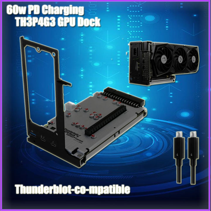 Upgraded Th3p4g3 Thunderbolt Compatible Gpu Video Card Dock Laptop To External Graphic Card For