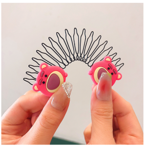Jepitan rambut anak lucu / hairclip kid / sisir rambut sanggul / aksesoris rambut anak / Sirkam Rambut Anak Perempuan