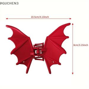 GUCHEN3🦋 1pcs kim loại BAT tóc Clip Halloween Phụ kiện tóc dễ thương thời trang cá mập clip cho phụ nữ cô gái mũ nón Quà Tặng