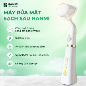 Máy Rửa Mặt Cầm Tay Hanmi Hàn Quốc Cọ Rửa Mặt Làm Sạch Sâu Hỗ Trợ Giảm Nếp Nhăn Và Thu Nhỏ Lỗ Chân Lông - SAMRUBY