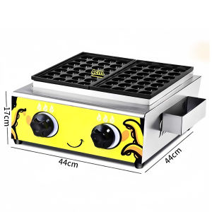 HEJI Commercial Gas Type Japanese Cake Gas Wheel Shaped Cake Machine Stall Gas Gas Mold Snack Machine Equipment