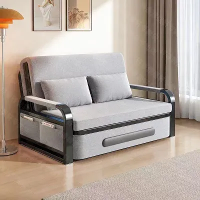 Sofa giường gấp gọn thông minh có ngăn chứa đồ hàng nhập khẩu cao cấp Giường gấp gọn thông minh khung sắt tĩnh điện