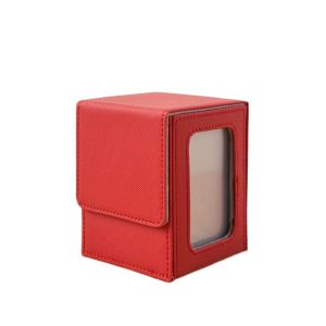 OOC PU Window Collection Box Moisture-proof ic Closure Card Deck Box Lipstick Box with Lid Jewelry Storage Box Board Games