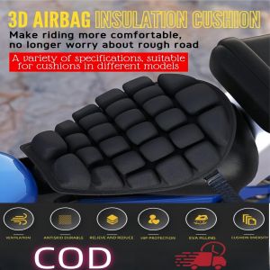 1Pc Air Cushion Motorcycle Seat Pad Large Anti Slip Pressure Relief Pillow Massage Shock Protection