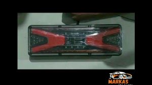 Lampu Rem Belakang Truk 24Volt 41cm Model 888M Lampu Led Stop Lamp Truck Sein Running Truk Canter Hino Fuso Quester dll Universal 1set 2pcs